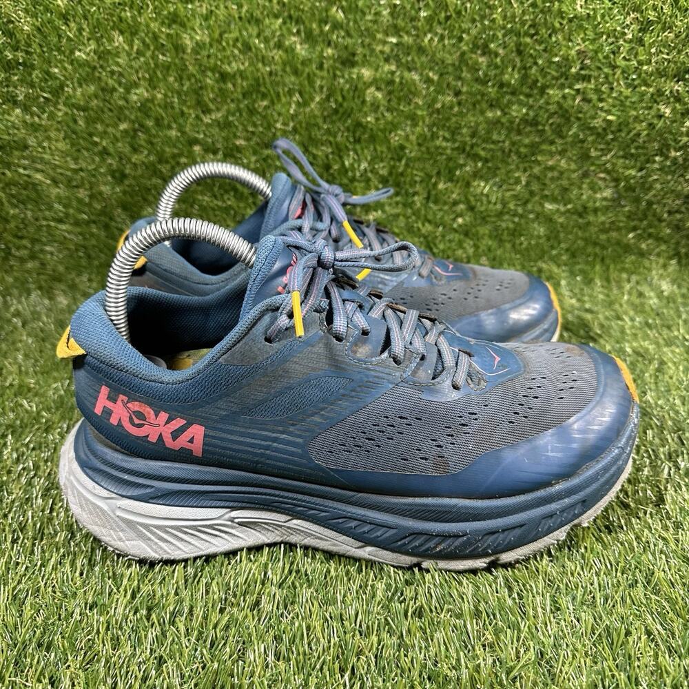 Hoka One One Stinson ATR 6 Blue Athletic Running Shoes 1110507 MBSF Women’s Sz 8